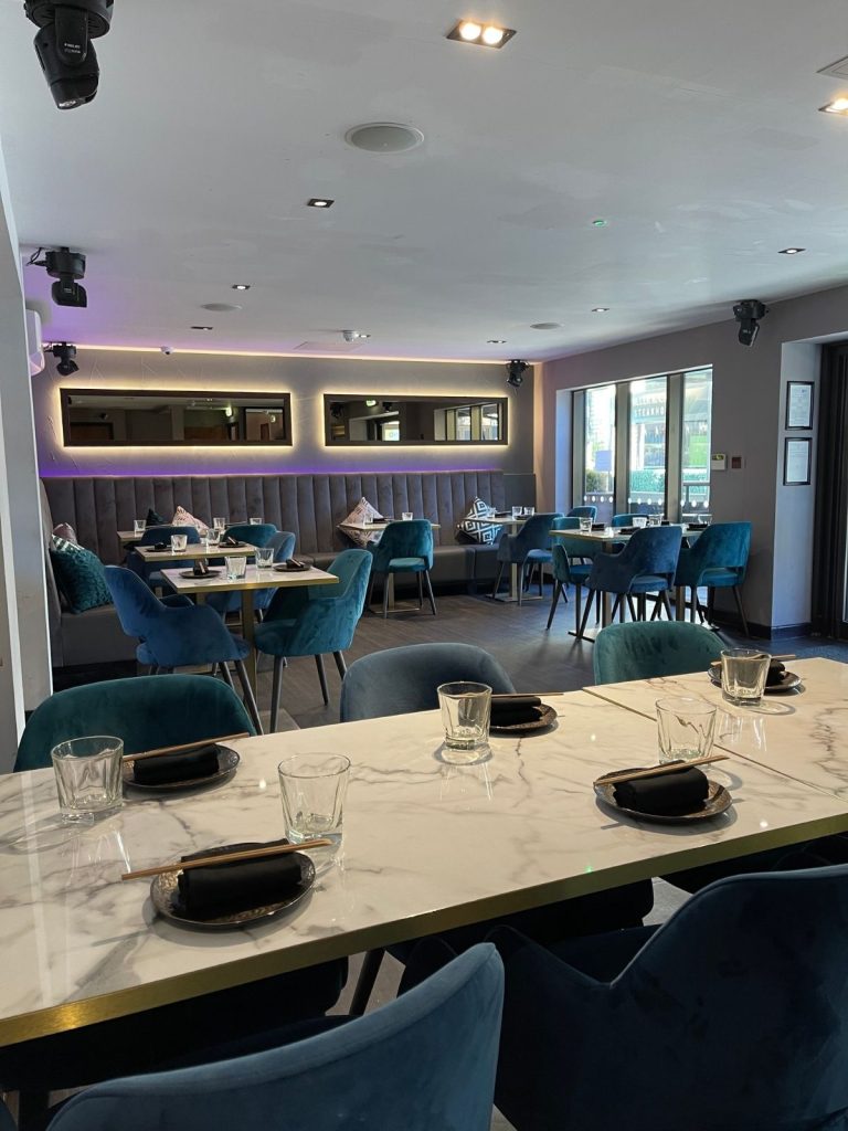 The rabbit hole downstairs dining space for Asian food